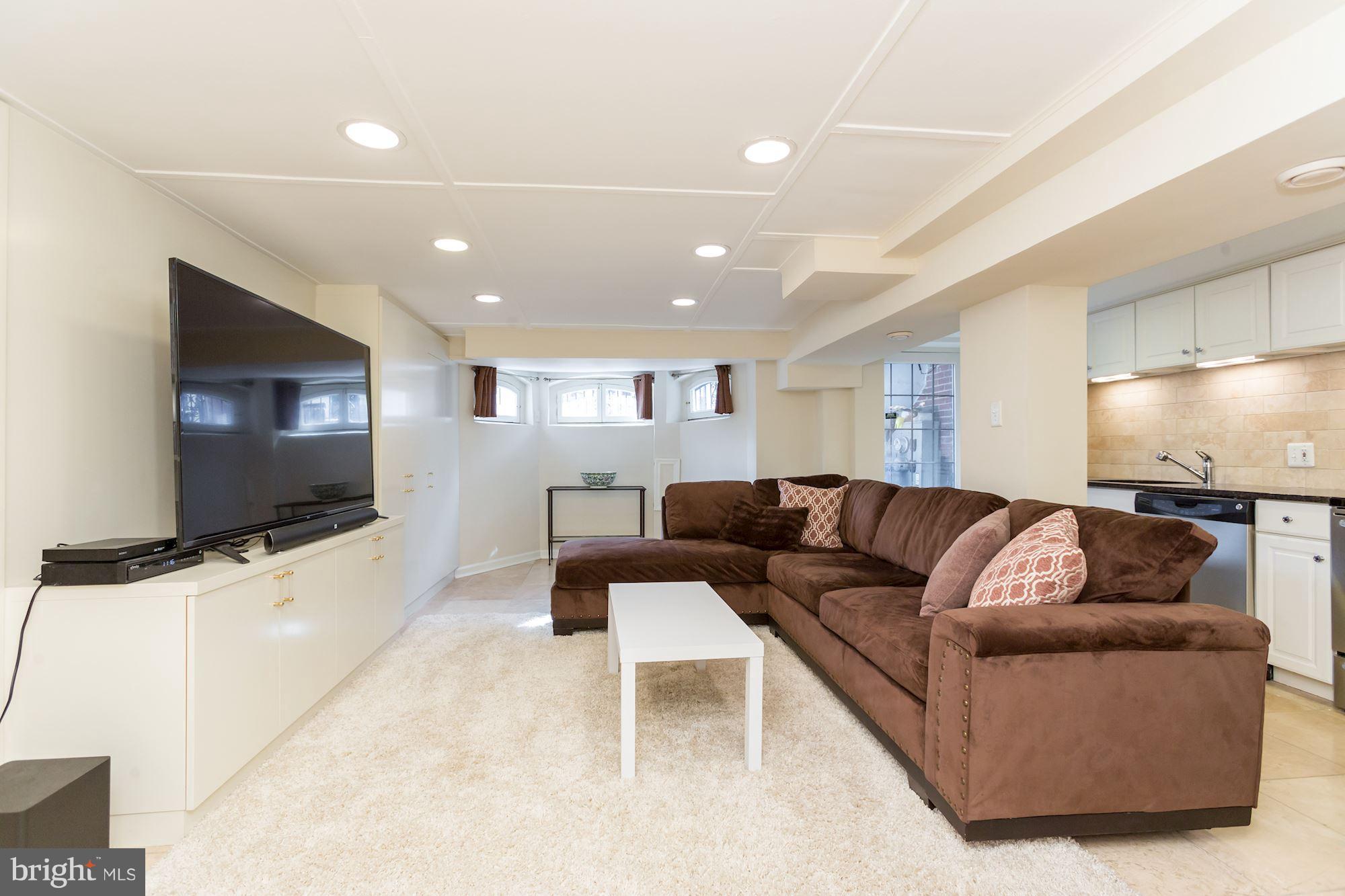 3007 P Street Northwest Washington, DC 20007 - Photo 22 of 27 Lower level family Room