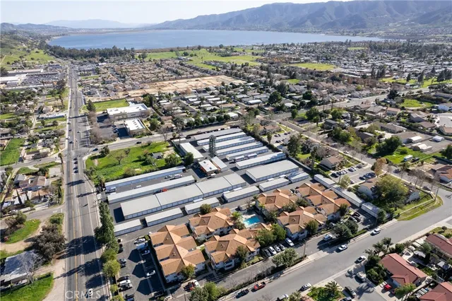an aerial view of multiple house