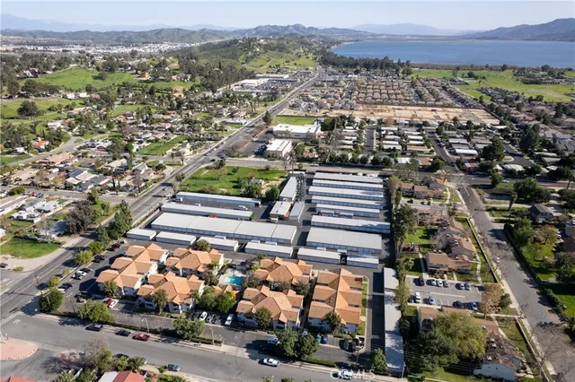 an aerial view of multiple house