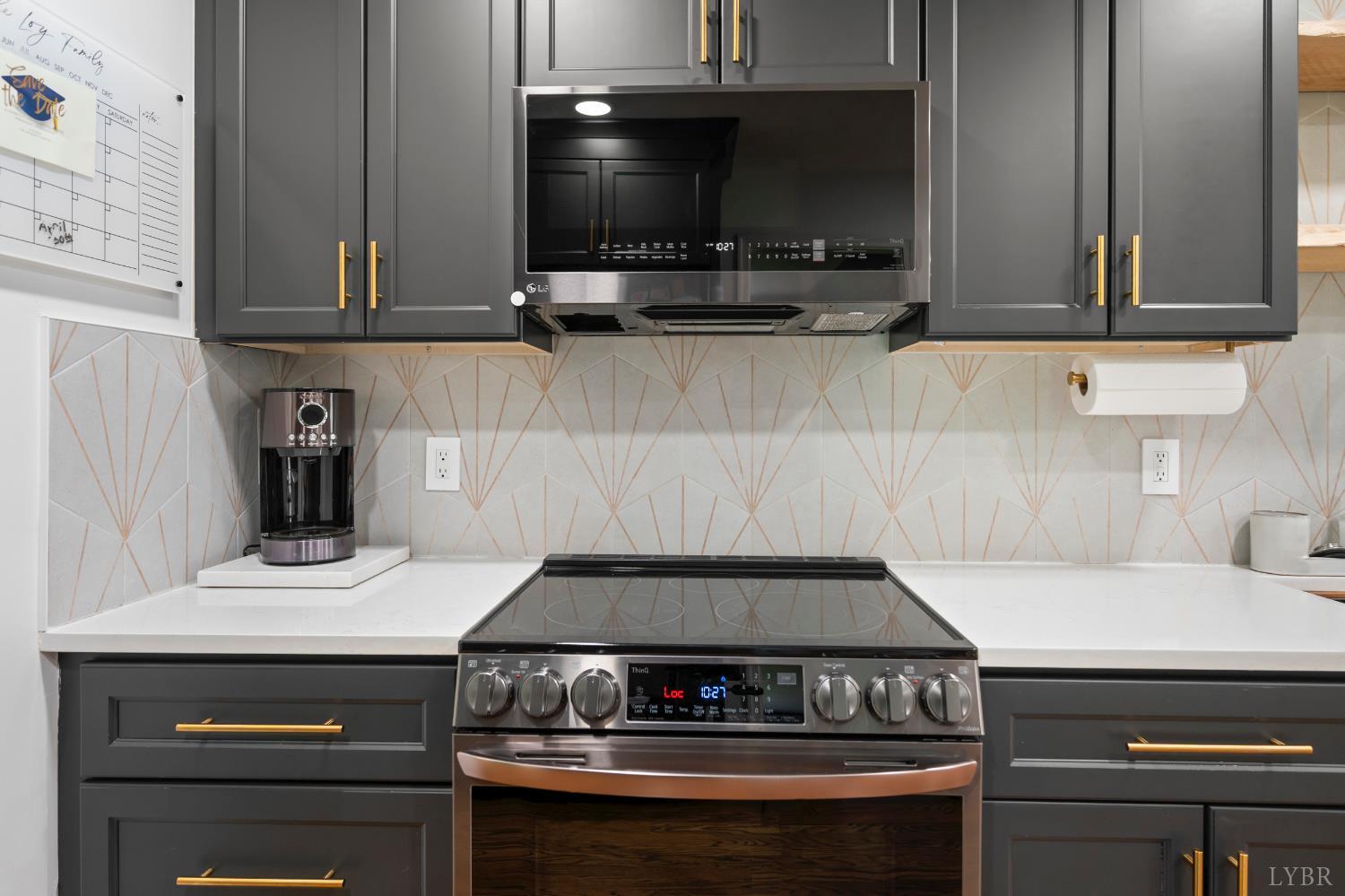 2002 Weatherhill Road Forest, VA 24551 - Photo 6 of 11 a kitchen with a stove and a microwave