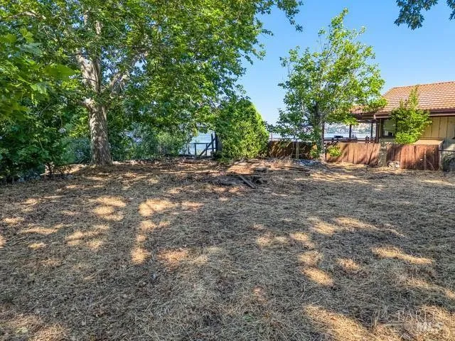 a view of backyard with green space