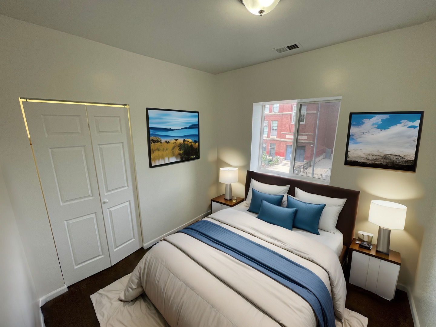 649 East Marquette Road, Unit 3 Chicago, IL 60637 - Photo 15 of 15 a bedroom with a bed and a painting on the wall
