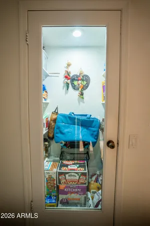 a room with storage and utility room