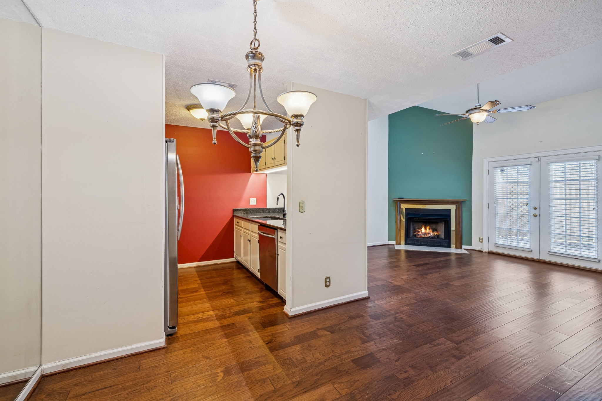 357 Yorkshire Circle Nashville, TN 37211 - Photo 17 of 44 a view of a room with wooden floor fireplace and windows