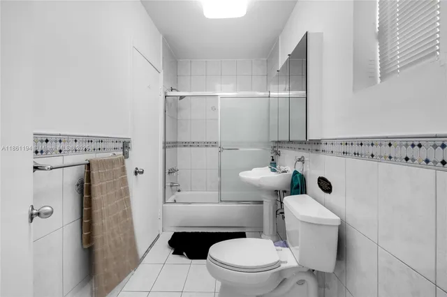 a view of a black and white wall