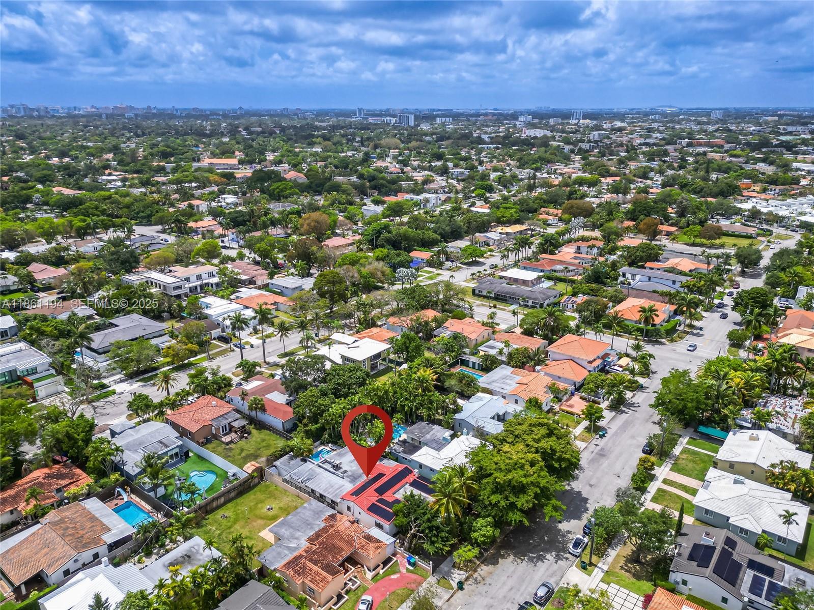 520 Southwest 22nd Road Miami, FL 33129 - Photo 68 of 71 an aerial view of residential building with green space