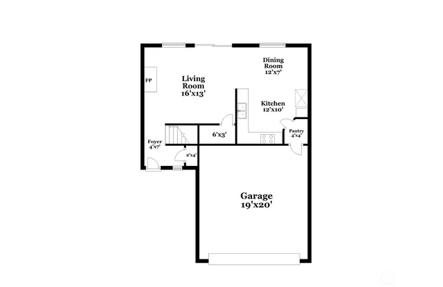 a picture of a bench in a white house