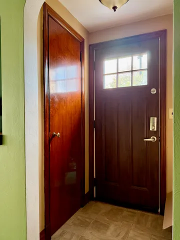 a view of an entryway door