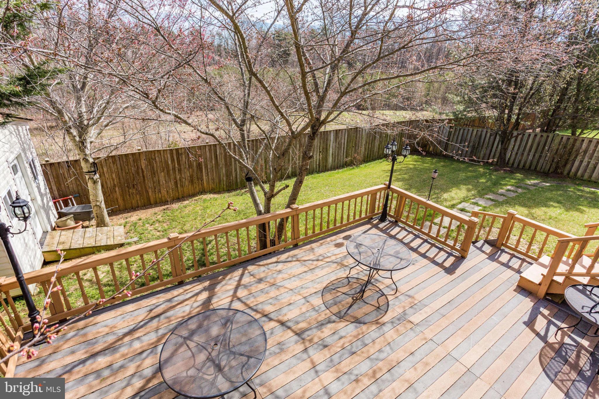 6093 Deer Ridge Trail Springfield, VA 22150 - Photo 26 of 57 Rear Deck and Yard