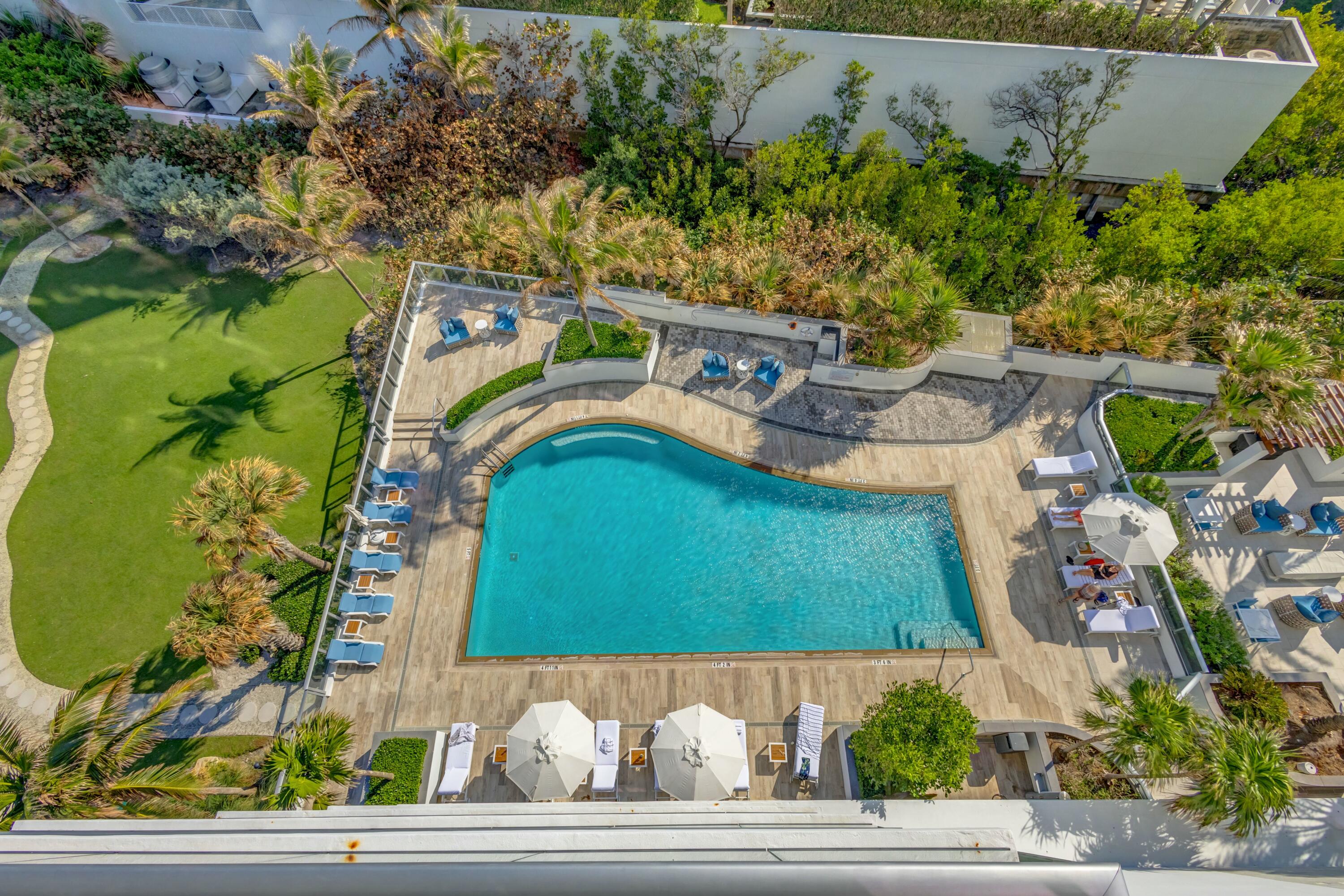 5000 North Ocean Drive, Unit 803 Riviera Beach, FL 33404 - Photo 50 of 62 Aerial Pool Area