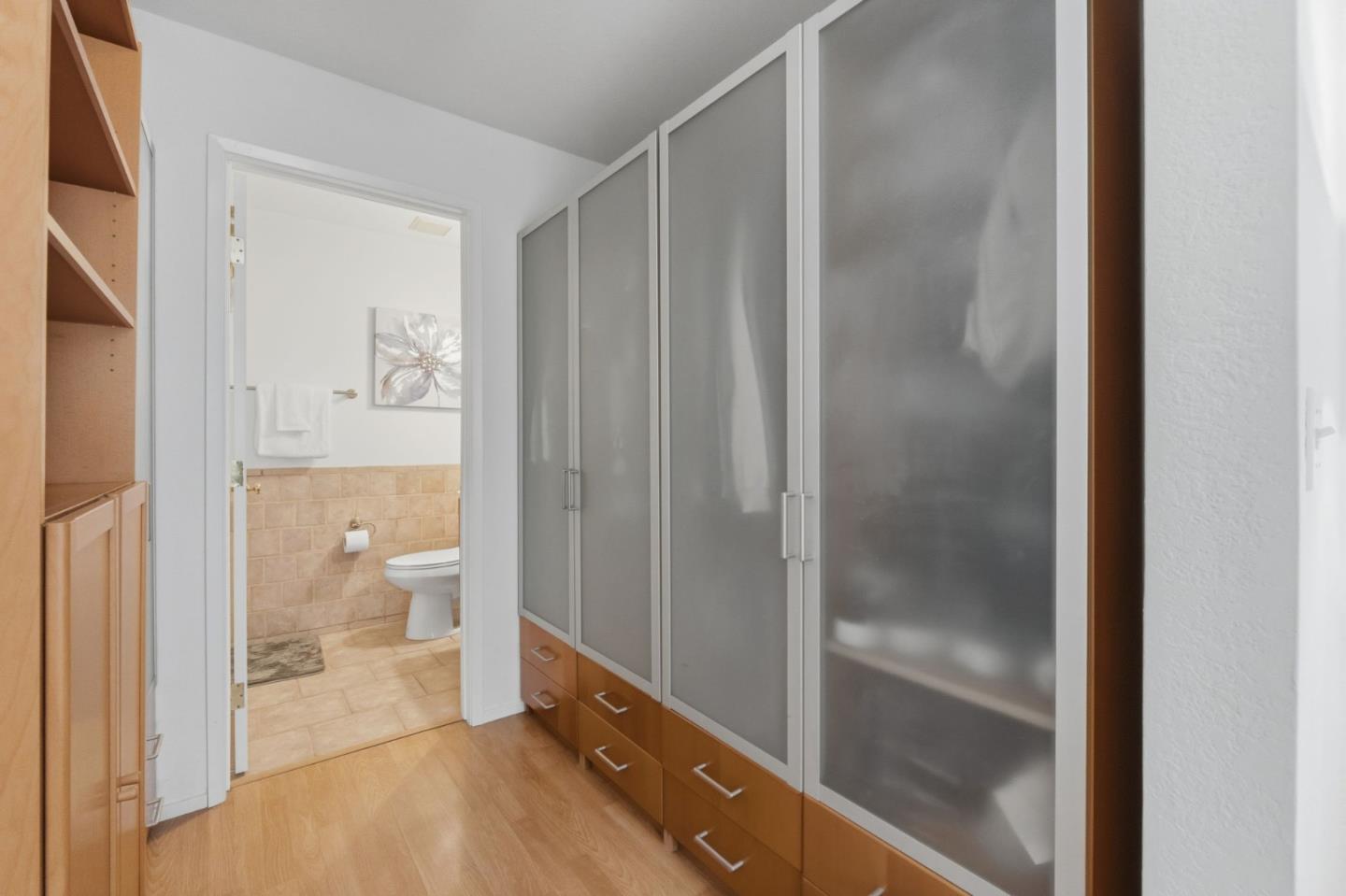 2106 La Terrace Circle San Jose, CA 95123 - Photo 20 of 31 a bathroom with a shower and a toilet