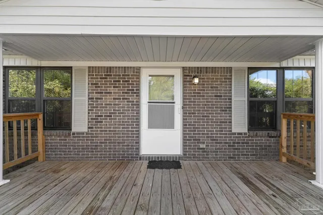 a view of wooden floor