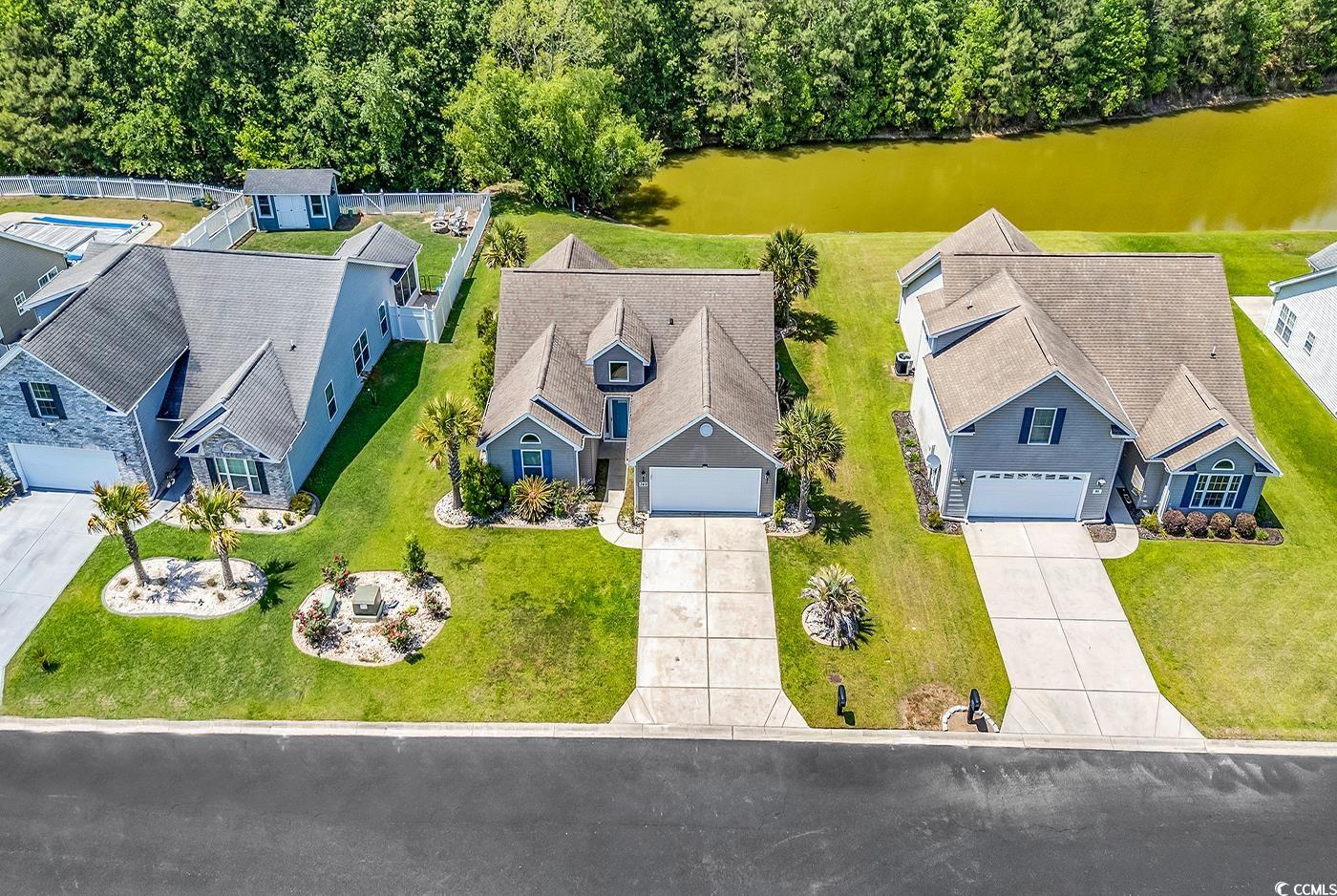 389 Barton Loop Myrtle Beach, SC 29579 - Photo 2 of 40 Drone / aerial view featuring a water view