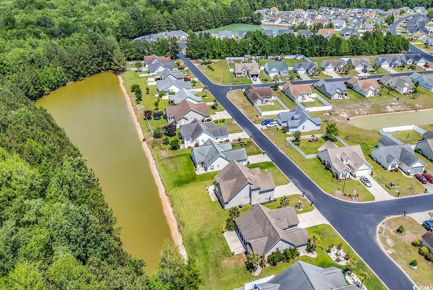 389 Barton Loop Myrtle Beach, SC 29579 - Photo 35 of 40 Bird's eye view featuring a water view, a resident