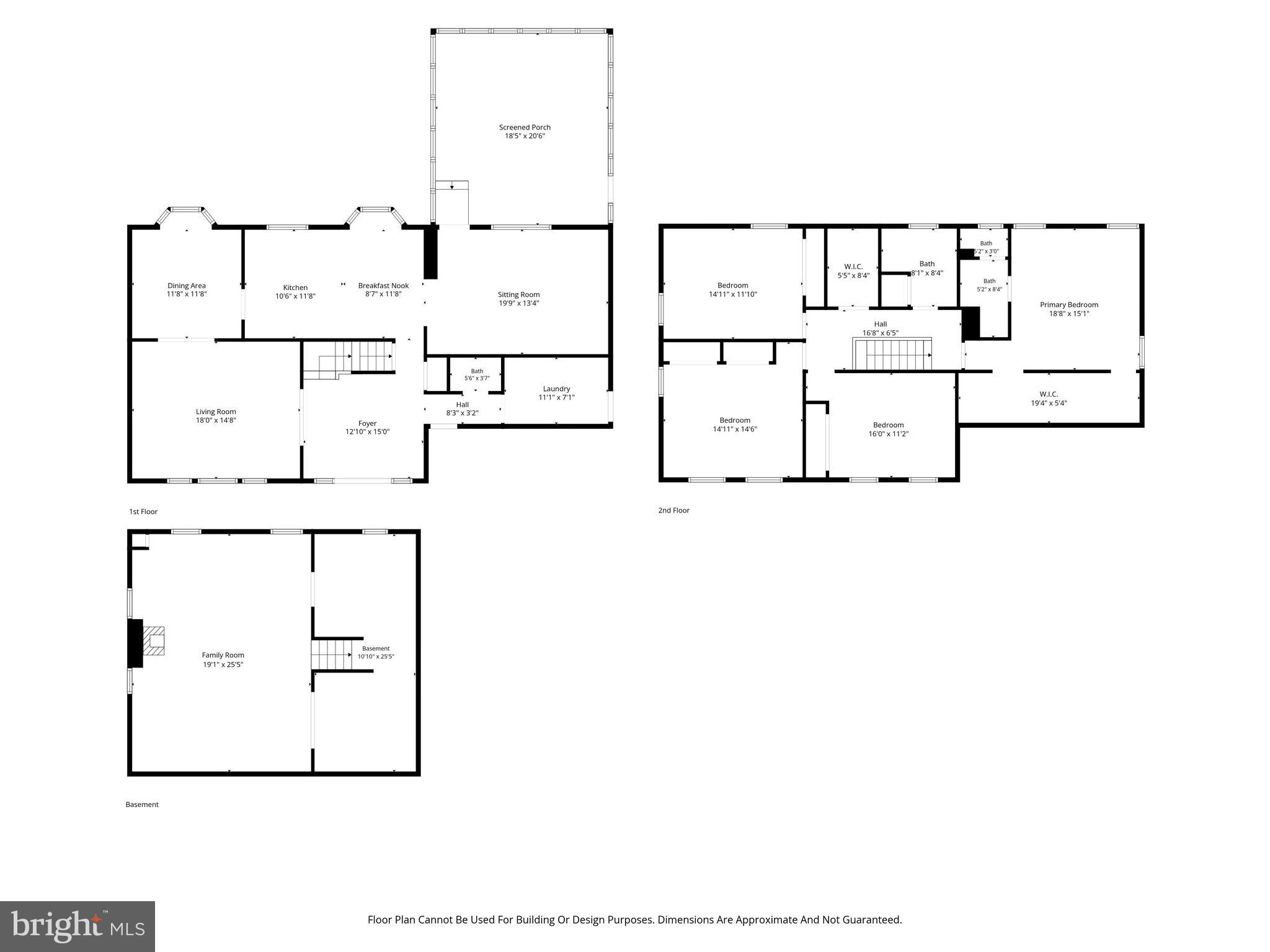 1757 Larkspur Road Cherry Hill, NJ 08003 - Photo 45 of 45 all level Floor Plan