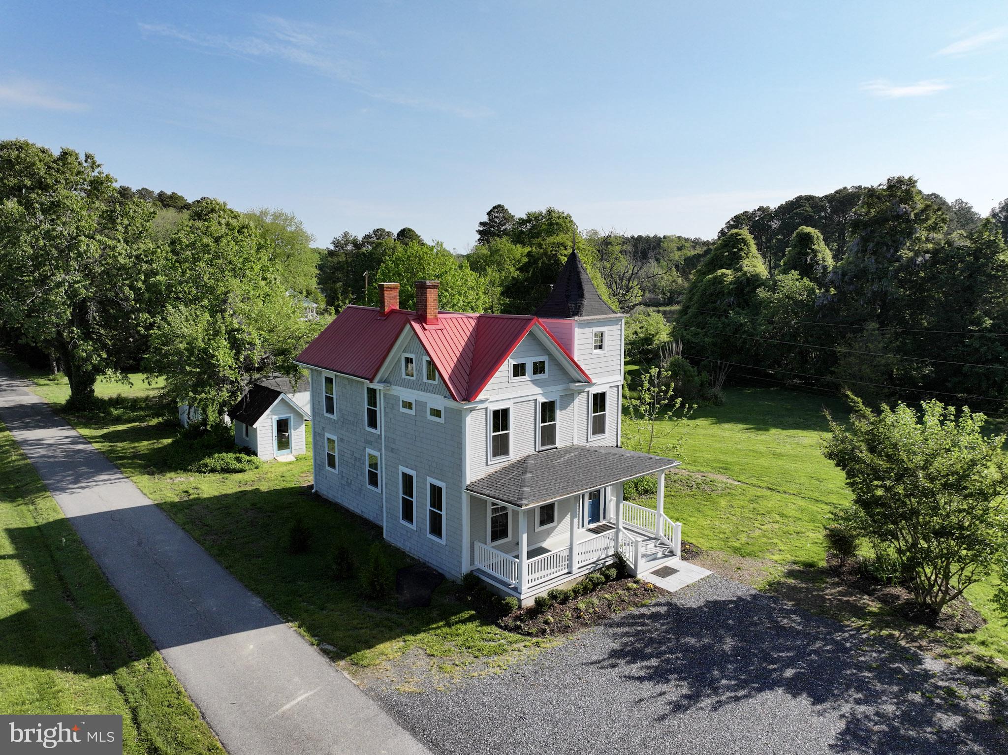 8013 Ruby Harrison Road St. Michaels, MD 21663 - Photo 47 of 47 an aerial view of a house