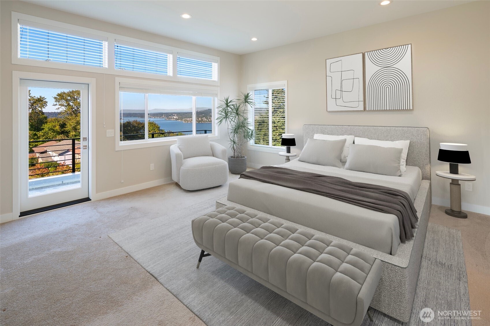 11838 79th Avenue South Seattle, WA 98178 - Photo 13 of 38 a bedroom with furniture and a large window