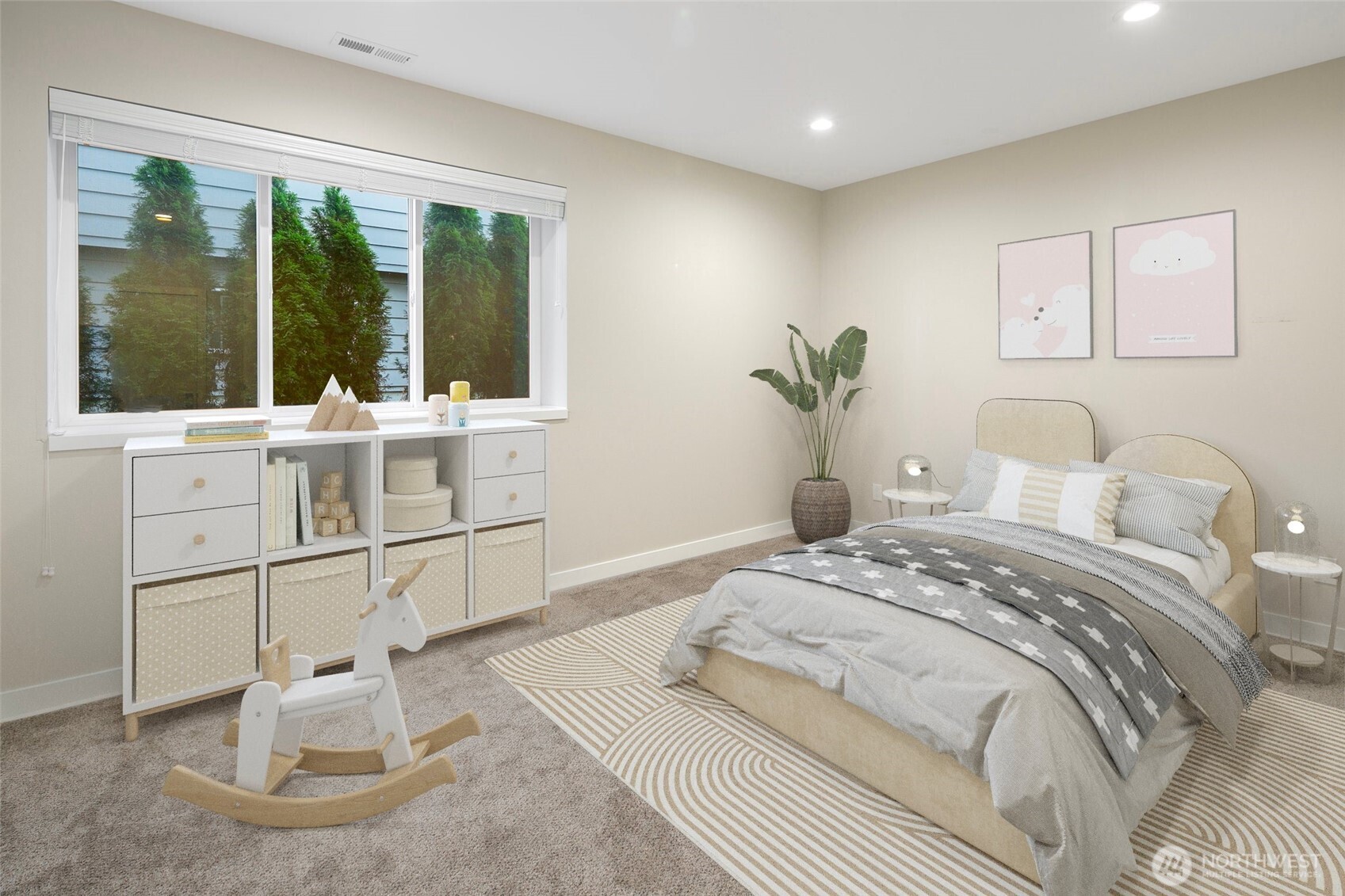 11838 79th Avenue South Seattle, WA 98178 - Photo 21 of 38 a bedroom with a bed and a large window