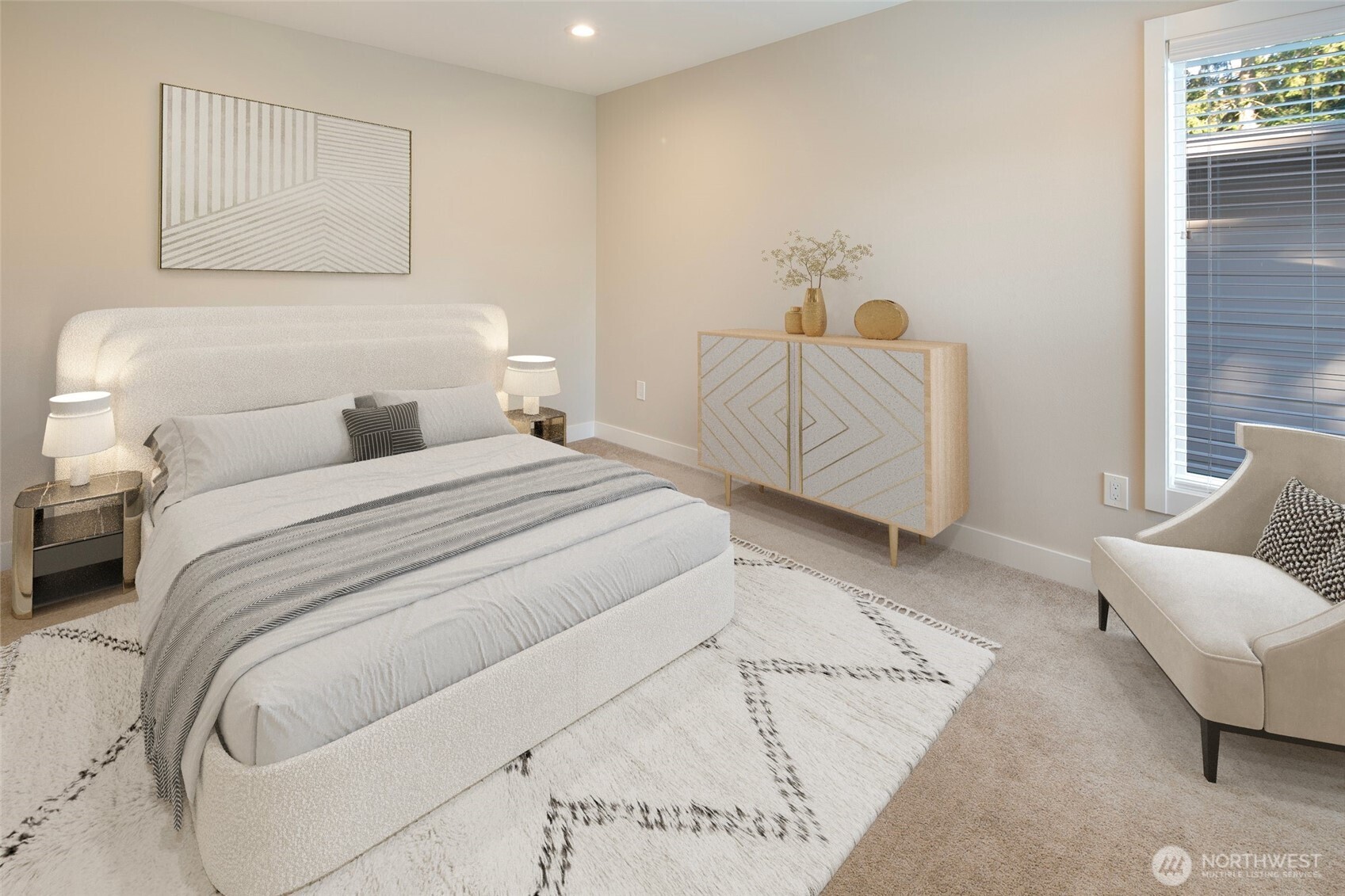 11838 79th Avenue South Seattle, WA 98178 - Photo 26 of 38 a bedroom with a bed and a couch