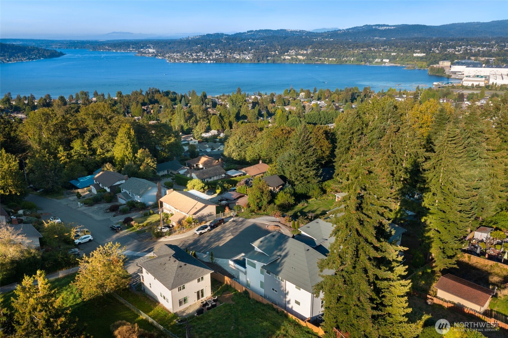11838 79th Avenue South Seattle, WA 98178 - Photo 37 of 38 an aerial view of residential building with outdoor space and lake view
