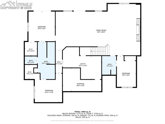 15030 Roller Coaster Road Colorado Springs, CO 80921 - Photo 49 of 49 Basement Floor Plan