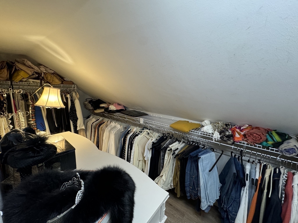 32 Atherton Road, Unit 2 Brookline, MA 02446 - Photo 23 of 42 a view of walk in closet with clothes and shoes
