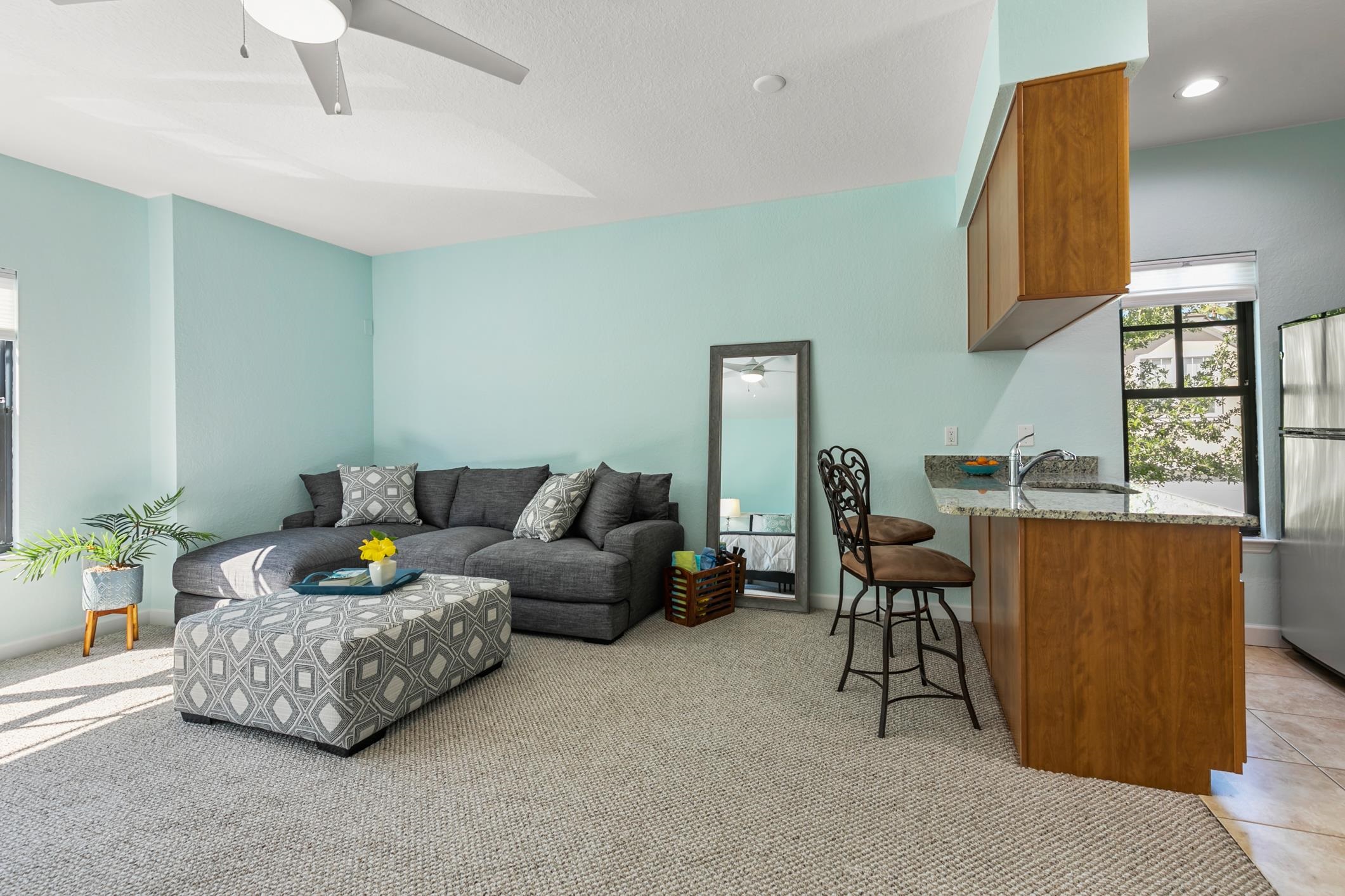 654 Market Street St. Augustine, FL 32095 - Photo 29 of 52 a living room with furniture and a potted plant