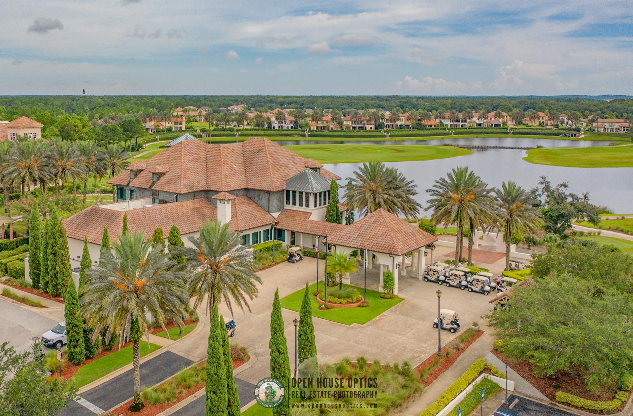654 Market Street St. Augustine, FL 32095 - Photo 42 of 52 an aerial view of residential houses with outdoor space and swimming pool