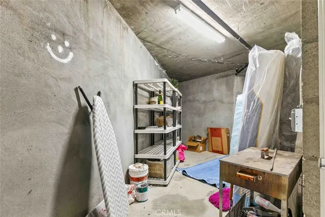 a view of storage and utility room