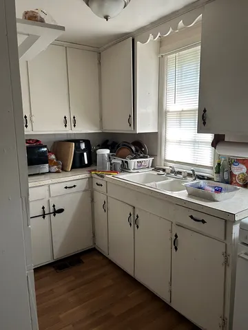 a room with storage and utility