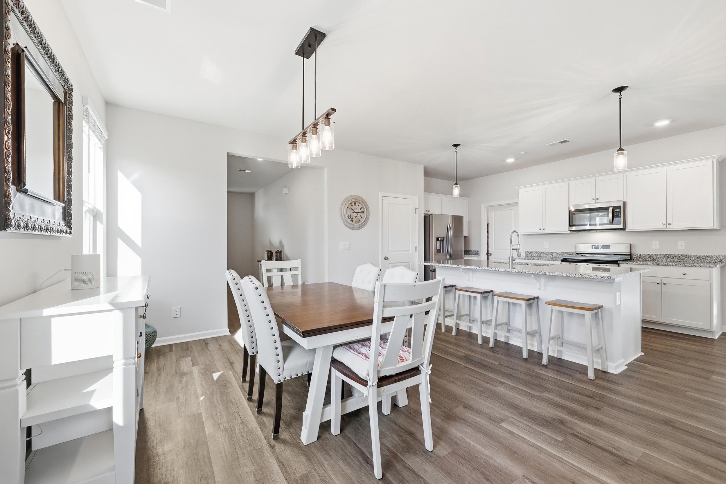 308 Picnic Basket Place Longs, SC 29568 - Photo 2 of 40 Dining space featuring dark wood-style floors and recessed lighting