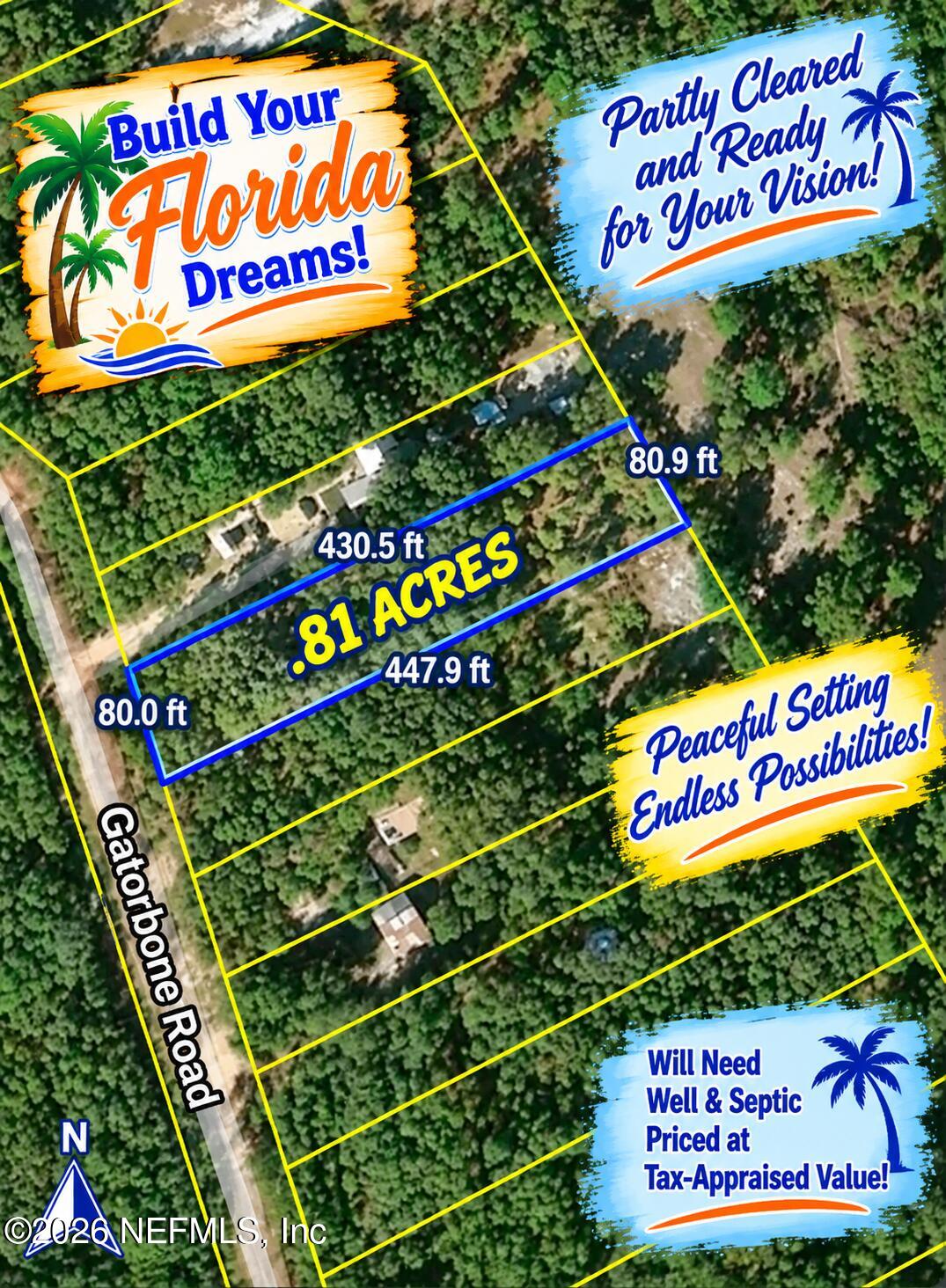 7043 Gatorbone Road Keystone Heights, FL 32656 - Photo 5 of 5 county plat