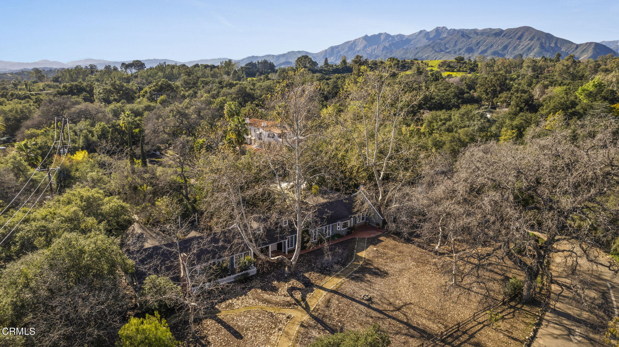 601 Foothill Road Ojai, CA 93023 - Photo 43 of 47 a view of a forest with mountains in the background