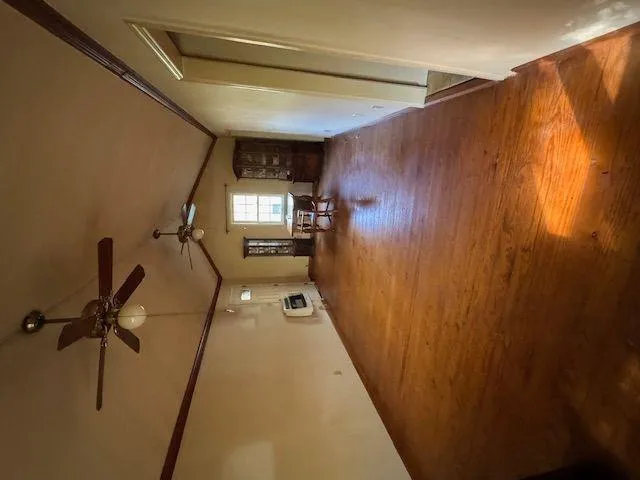 a view of water heater room with staircase