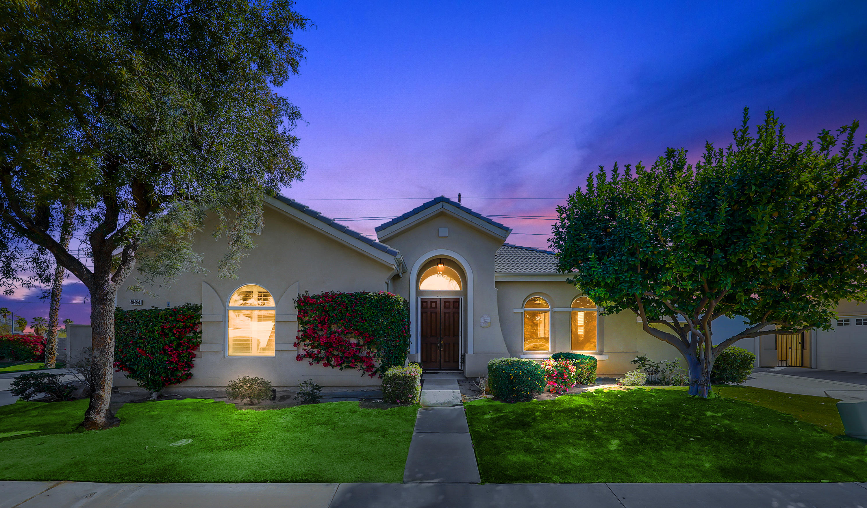 49394 Lewis Road Indio, CA 92201 - Photo 2 of 29 Front-Night