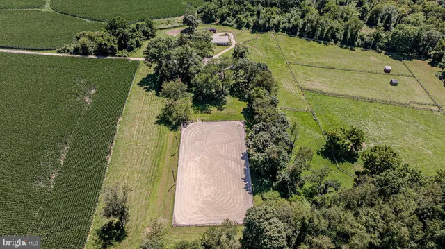 a view of a dining room with furniture a chandelier and wooden floor