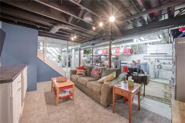 a view of a storage in a room