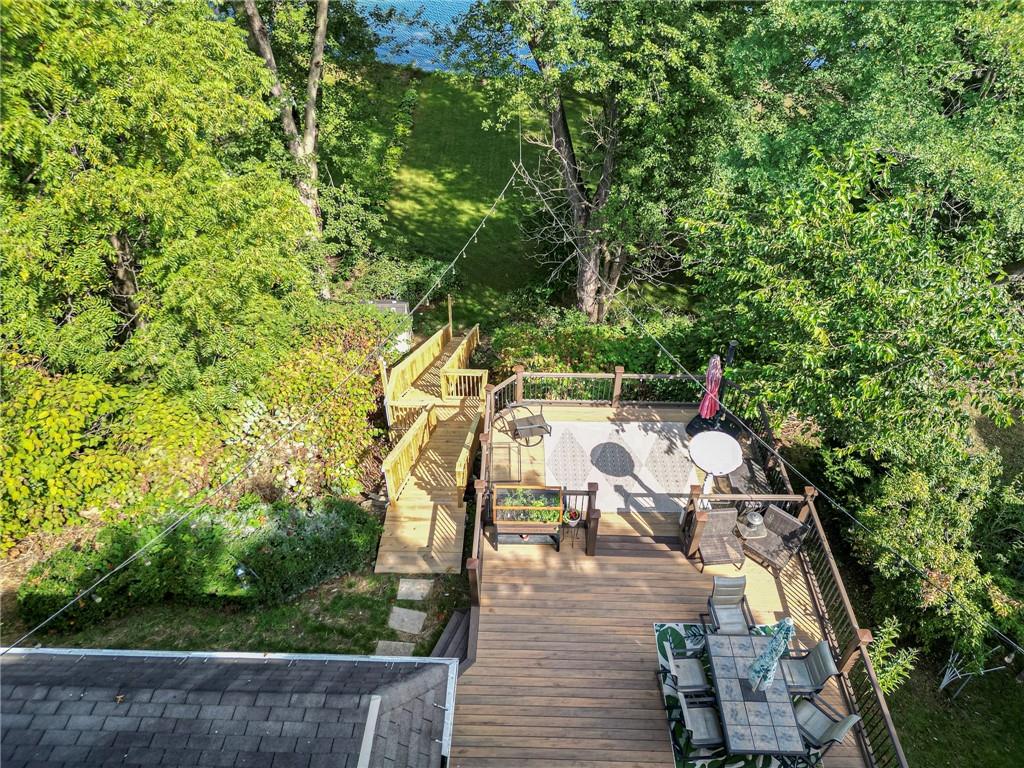 1129 Atlantic Avenue Monaca, PA 15061 - Photo 23 of 37 a view of deck with furniture and trees