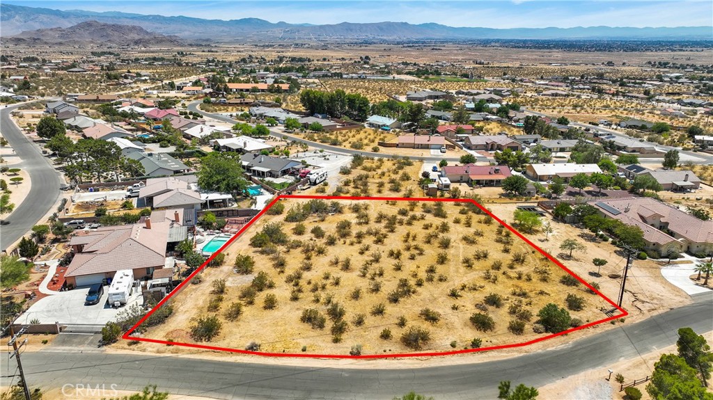 0 Valley Crest Apple Valley, CA 92307 - Photo 1 of 1 an aerial view of residential houses with outdoor space