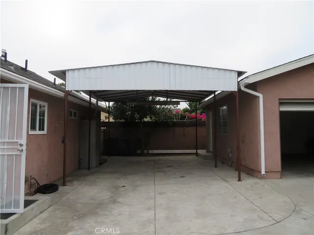 a backyard of a house