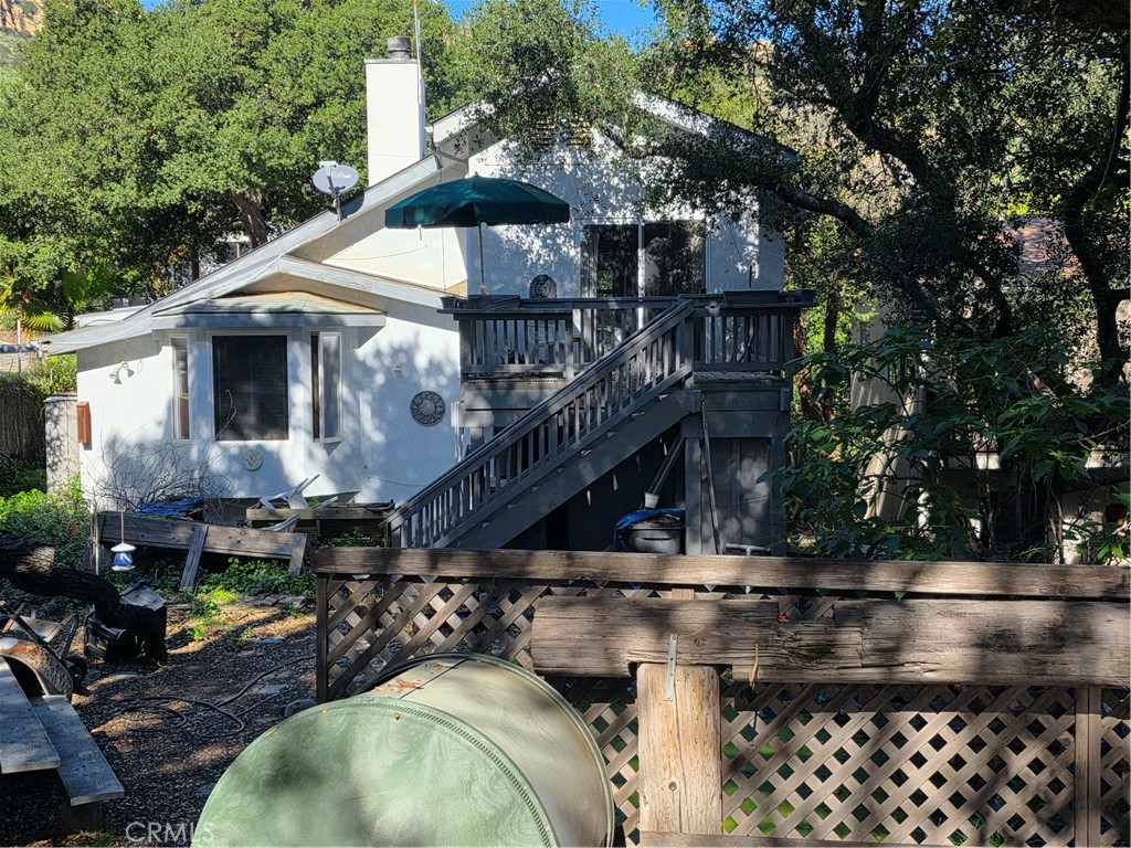 a view of a house with a patio