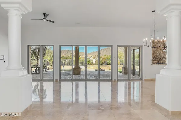 a very nice looking room with a large window