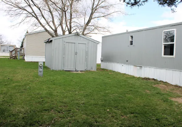 a backyard of a house
