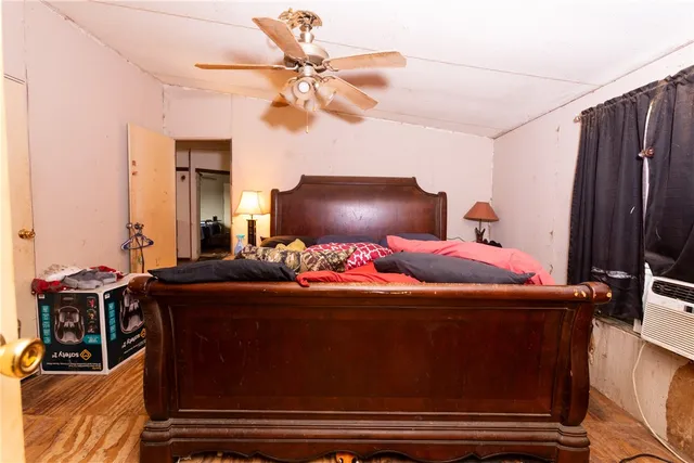 a room with gym equipment