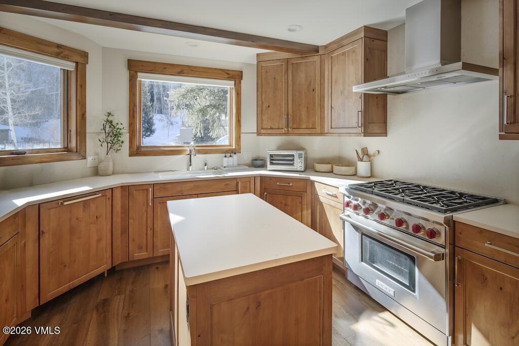 1670 Fallridge Place, Unit 9 Vail, CO 81657 - Photo 21 of 39 a kitchen with a stove a sink and a window