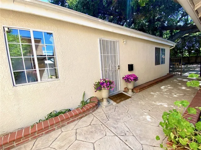 a backyard of a house