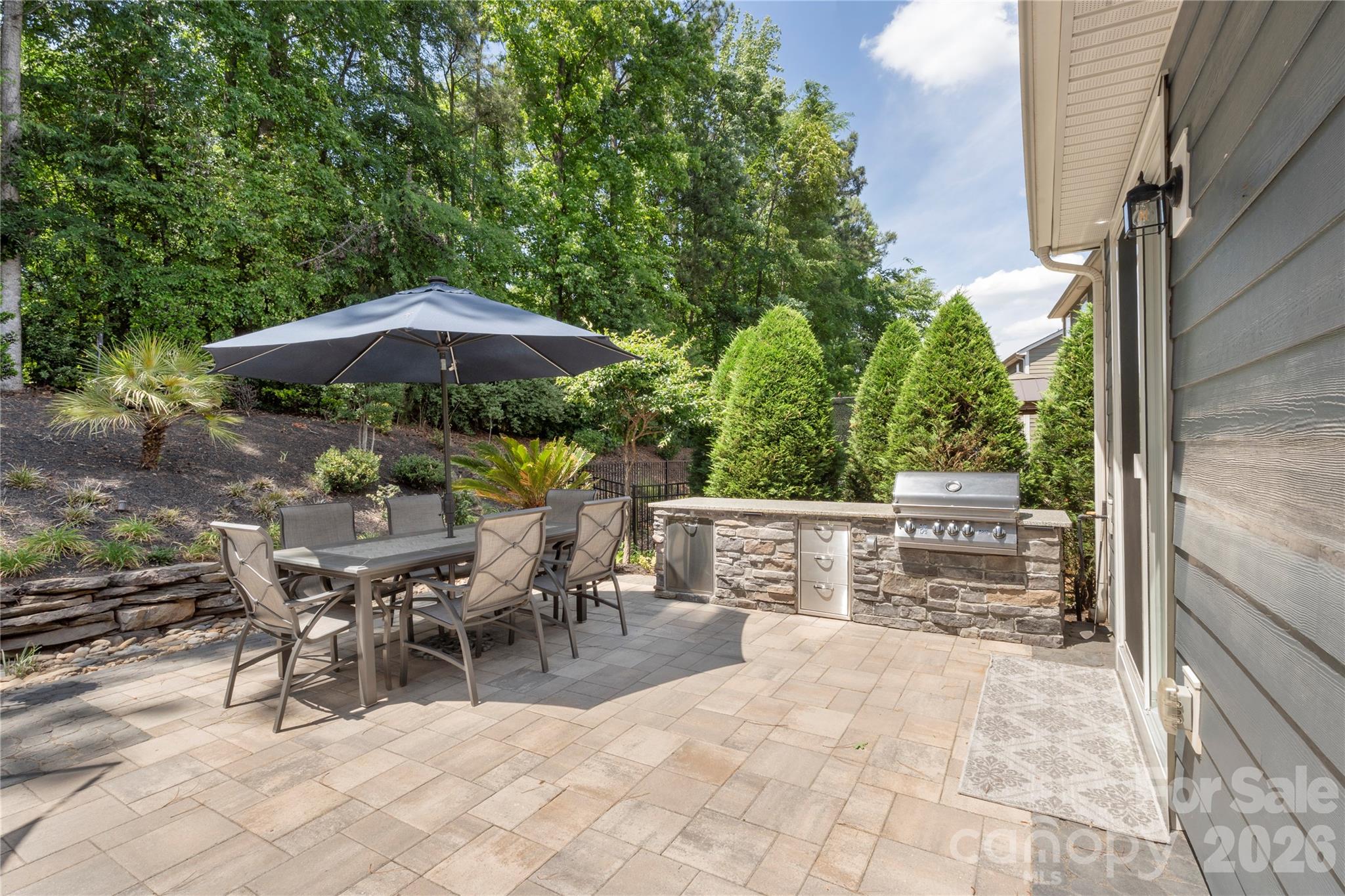 445 Sandbar Point Clover, SC 29710 - Photo 45 of 48 a view of backyard with outdoor seating and trees