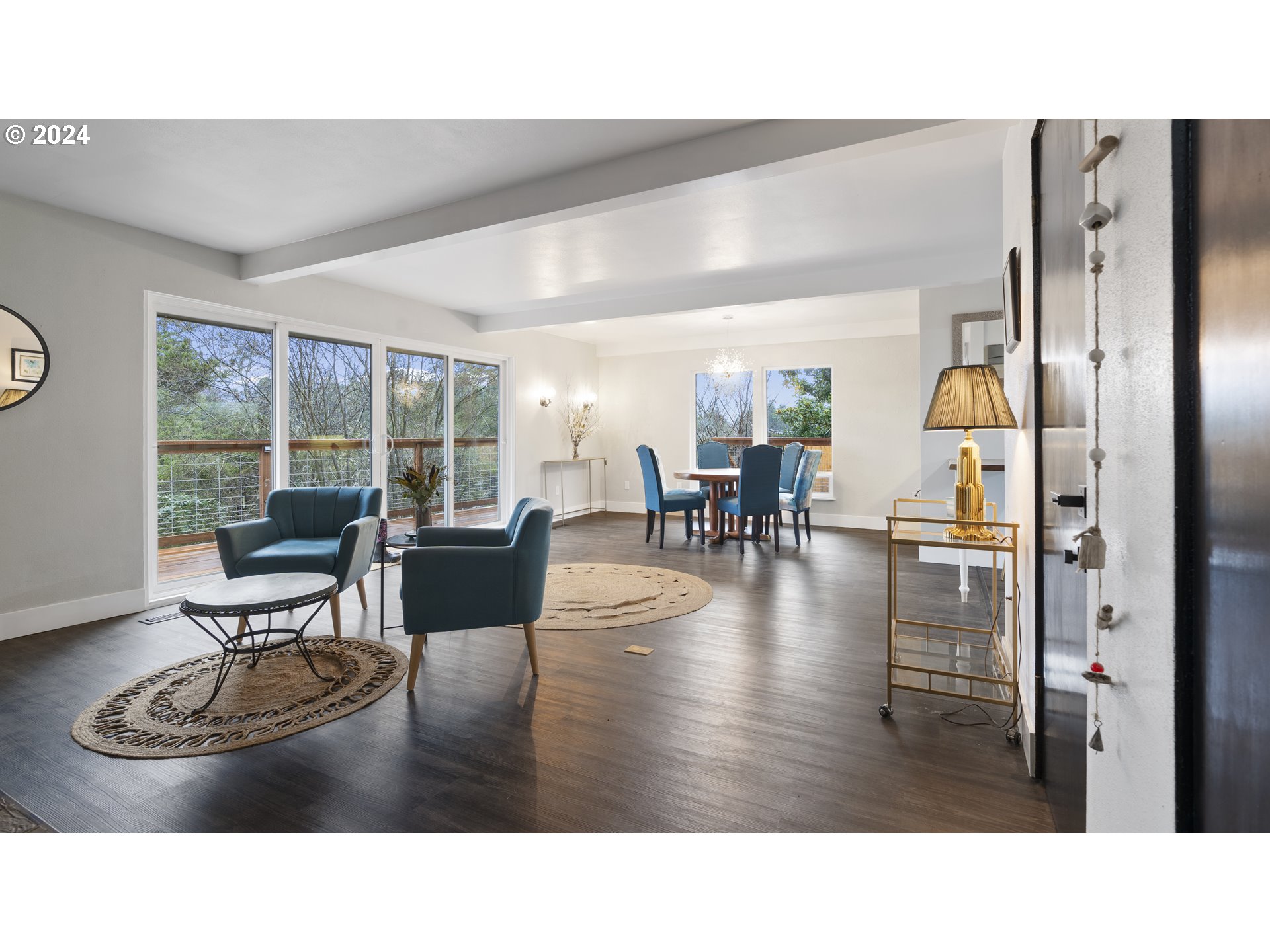 1160 North 10th Street Coos Bay, OR 97420 - Photo 12 of 42 a living room with furniture and wooden floor