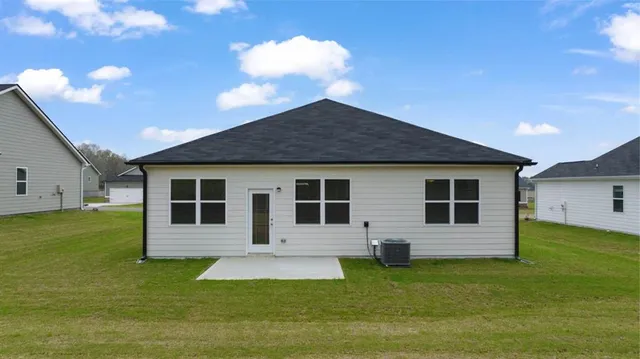 a house view with a garden space