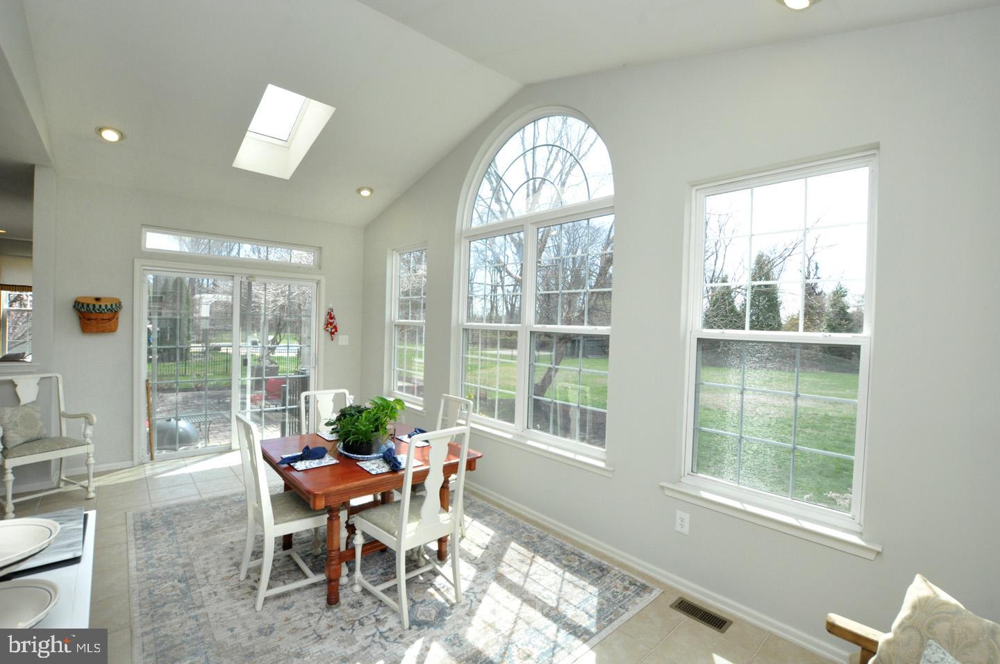 261 Jennings Way Mickleton, NJ 08056 - Photo 20 of 46 a dining room with wooden floor and a floor to ceiling window